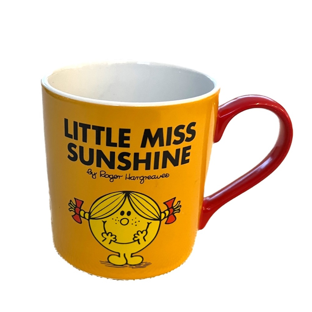Little Miss Sunshine Mug Roger Hargreaves Sanrio Mr Men 2014 Yellow Red
